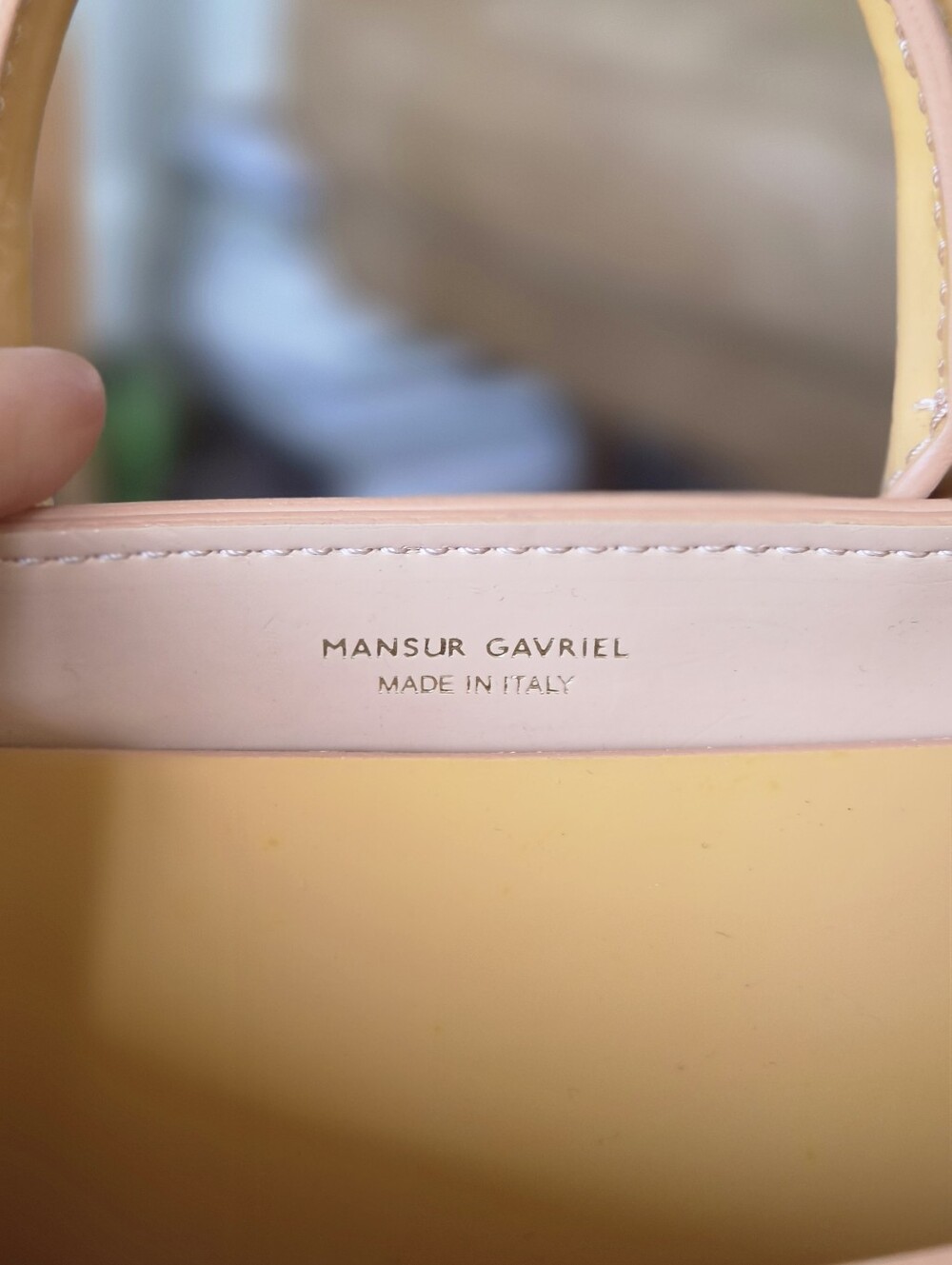 Mansur Gavriel Mini Mini Sun Rosa Patent Leather Crossbody Bag - Picture 6 of 9